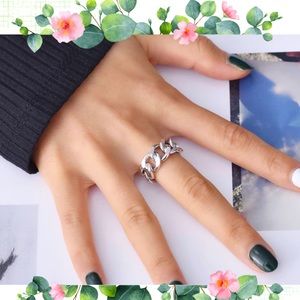 Chain link ring style .925